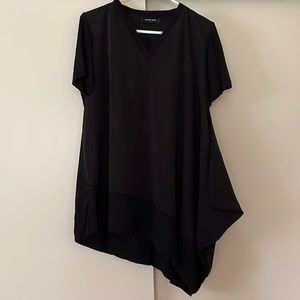 Schrotter Sacks asymmetrical oversized long top T-shirt
